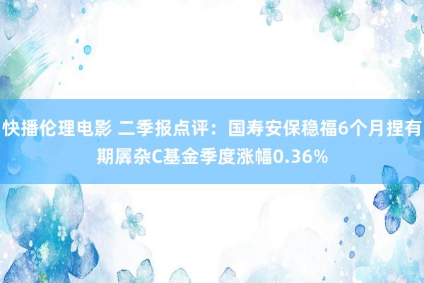 快播伦理电影 二季报点评：国寿安保稳福6个月捏有期羼杂C基金季度涨幅0.36%