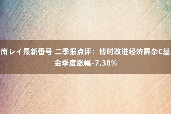 南レイ最新番号 二季报点评：博时改进经济羼杂C基金季度涨幅-7.38%