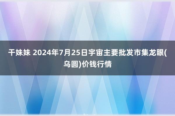 干妹妹 2024年7月25日宇宙主要批发市集龙眼(乌圆)价钱行情