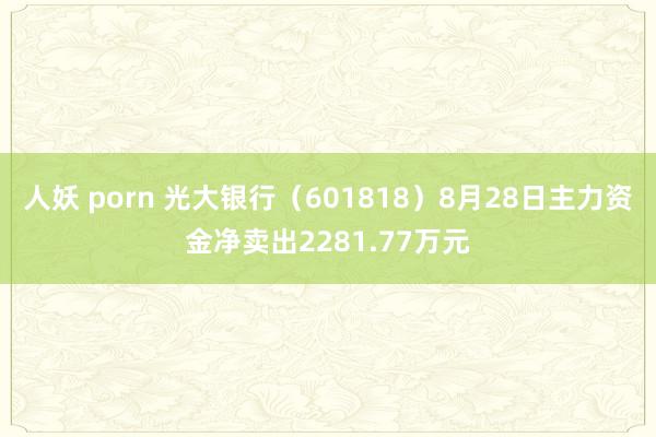 人妖 porn 光大银行（601818）8月28日主力资金净卖出2281.77万元