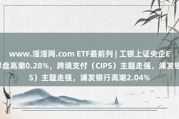 www.淫淫网.com ETF最前列 | 工银上证央企ETF(510060)早盘高潮0.28%，跨境支付（CIPS）主题走强，浦发银行高潮2.04%