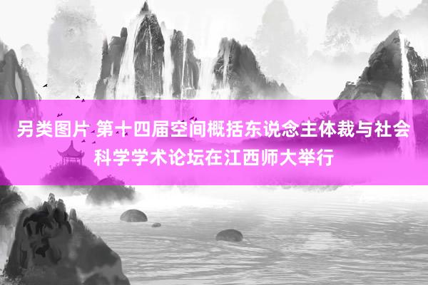 另类图片 第十四届空间概括东说念主体裁与社会科学学术论坛在江西师大举行